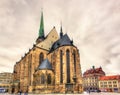 Cathedral of Saint Bartholomew in Pilsen Royalty Free Stock Photo