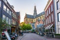 Cathedral of Saint Bavo and streets of Haarlem, Netherlands