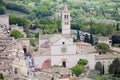 Cathedral of Saint Clare in Assisi, Umbria, Italy Royalty Free Stock Photo