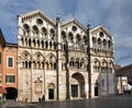 Cathedral of Saint George Martyr - Duomo di San Giorgio in Ferrara. Italy Royalty Free Stock Photo