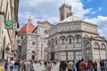 Cathedral of Saint Mary of the Flower Cattedrale di Santa Maria del Fiore or Duomo di Firenze and Florence Baptistery, Italy