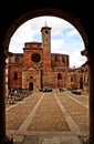 Cathedral of Saint Mary and Market Square in Siguenza, Spain. Royalty Free Stock Photo