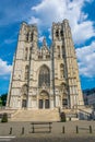 Cathedral of Saint Michael and Gudula in Brussels, Belgium Royalty Free Stock Photo