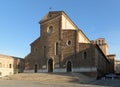 Cathedral of Saint Peter the Apostle on Piazza Liberta in Faenza Royalty Free Stock Photo