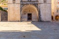 The Cathedral of Saint Tryphon in Kotor is one of two Roman Catholic cathedrals in Montenegro Royalty Free Stock Photo