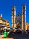 Cathedral of Saint Vincent in the city of Chalon-sur-Saone, France Royalty Free Stock Photo