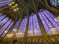 Cathedral Sainte Chapelle, interior view, Paris, France