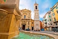 Cathedral Sainte-RÃÂ©parate and Place Rossetti square in Nice view