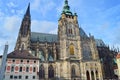 Cathedral Saints Vitus, Wenceslaus and Adalbert in Prague, Czech Republic,