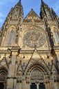 Cathedral Saints Vitus, Wenceslaus and Adalbert in Prague, Czech Republic, Royalty Free Stock Photo