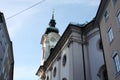 Cathedral in Salzburg in Austria in winter Royalty Free Stock Photo