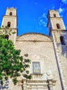 Cathedral of San Ildefonso, located in Merida downtown, Yucatan, Mexico Royalty Free Stock Photo