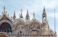 Cathedral of San Marco, Venice, Italy. Roof details Royalty Free Stock Photo