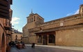 Cathedral of San Pedro de Jaca from the cathedral square in Jaca.