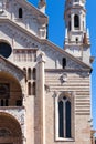 Cathedral and Sanmicheli bell tower in Verona Royalty Free Stock Photo