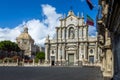 Cathedral of Santa Agatha at Piazza del Duomo - Catania, Sicily, Italy Royalty Free Stock Photo