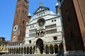 Cathedral of Santa Maria Assunta with the bell tower Torrazzo in Cremona, Italy Royalty Free Stock Photo