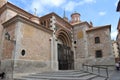 Cathedral at Teruel, Aragon, Spain, front door Royalty Free Stock Photo