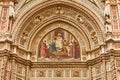 Acrhitecture detail Cathedral Santa Maria del Fiore Florence Tuscany Italy landmark Royalty Free Stock Photo