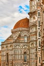 Acrhitecture detail Cathedral Santa Maria del Fiore Florence Tuscany Italy landmark Royalty Free Stock Photo