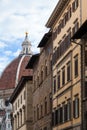 Cathedral Santa Maria del Fiore and urban houses Royalty Free Stock Photo