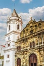 Cathedral Santa Maria la antigua, located in Panama city Royalty Free Stock Photo