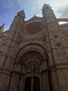 The Cathedral of Santa Maria of Palma de Mallorca,Spain. Royalty Free Stock Photo