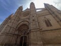 The Cathedral of Santa Maria of Palma de Mallorca,Spain. Royalty Free Stock Photo