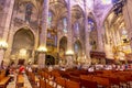 Cathedral of Santa Maria of Palma La Seu interior, Palma de Mallorca, Spain Royalty Free Stock Photo