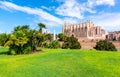 Cathedral of Santa Maria of Palma La Seu, Palma de Mallorca, Spain Royalty Free Stock Photo