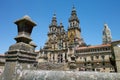 Cathedral in Santiago de Compostella Royalty Free Stock Photo