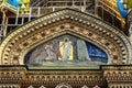 Exquisite frescoes and ornate details of Russian Cathedral church