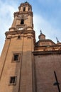 The Cathedral of the Savior or La Seo de Zaragoza is a Roman Cat Royalty Free Stock Photo