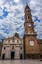 The Cathedral of the Savior or La Seo de Zaragoza is a Roman Cat Royalty Free Stock Photo