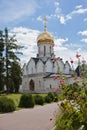 Cathedral in Savvino-Storozhevsky Monastery in Zvenigorod Royalty Free Stock Photo