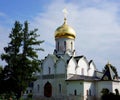 The cathedral of Savvino-Storozhevsky Monastery in Zvenigorod Royalty Free Stock Photo