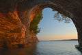 Cathedral Sea Cave on Grand Island Royalty Free Stock Photo