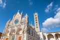 Cathedral of Siena, Tuscany. Exterior view of Duomo