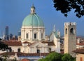 Cathedral and Skyline of Brescia, Italy Royalty Free Stock Photo