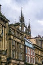 Cathedral spire of St Nicholas church in centre of Newcastle upon Tyne North East England Royalty Free Stock Photo
