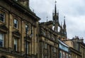 Cathedral spire of St Nicholas church in centre of Newcastle upon Tyne North East England Royalty Free Stock Photo