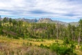 Cathedral Spires and Landscape