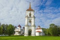 Cathedral Square in the city of Kargopol. Arkhangelsk region, Russia Royalty Free Stock Photo