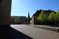 The cathedral square in Osnabrueck,Germany Royalty Free Stock Photo