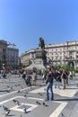 Cathedral Square Piazza del Duomo, Milan, Italy Royalty Free Stock Photo