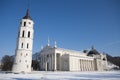 Cathedral Square in Vilnius, Lithuania Royalty Free Stock Photo