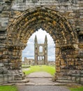 Entrance gate to Saint Andrews Cathedral, Scotland.