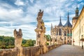 The Cathedral of St Barbara and Jesuit College in Kutna Hora. Royalty Free Stock Photo