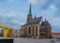 Cathedral of St. Bartholomew in the main square of Pilsen Plzen, Czech Republic Royalty Free Stock Photo