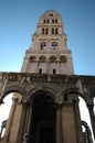 Cathedral of St. Duje bell tower Royalty Free Stock Photo